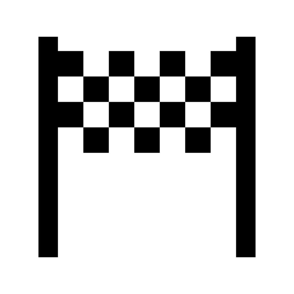 checkered flag vector icon