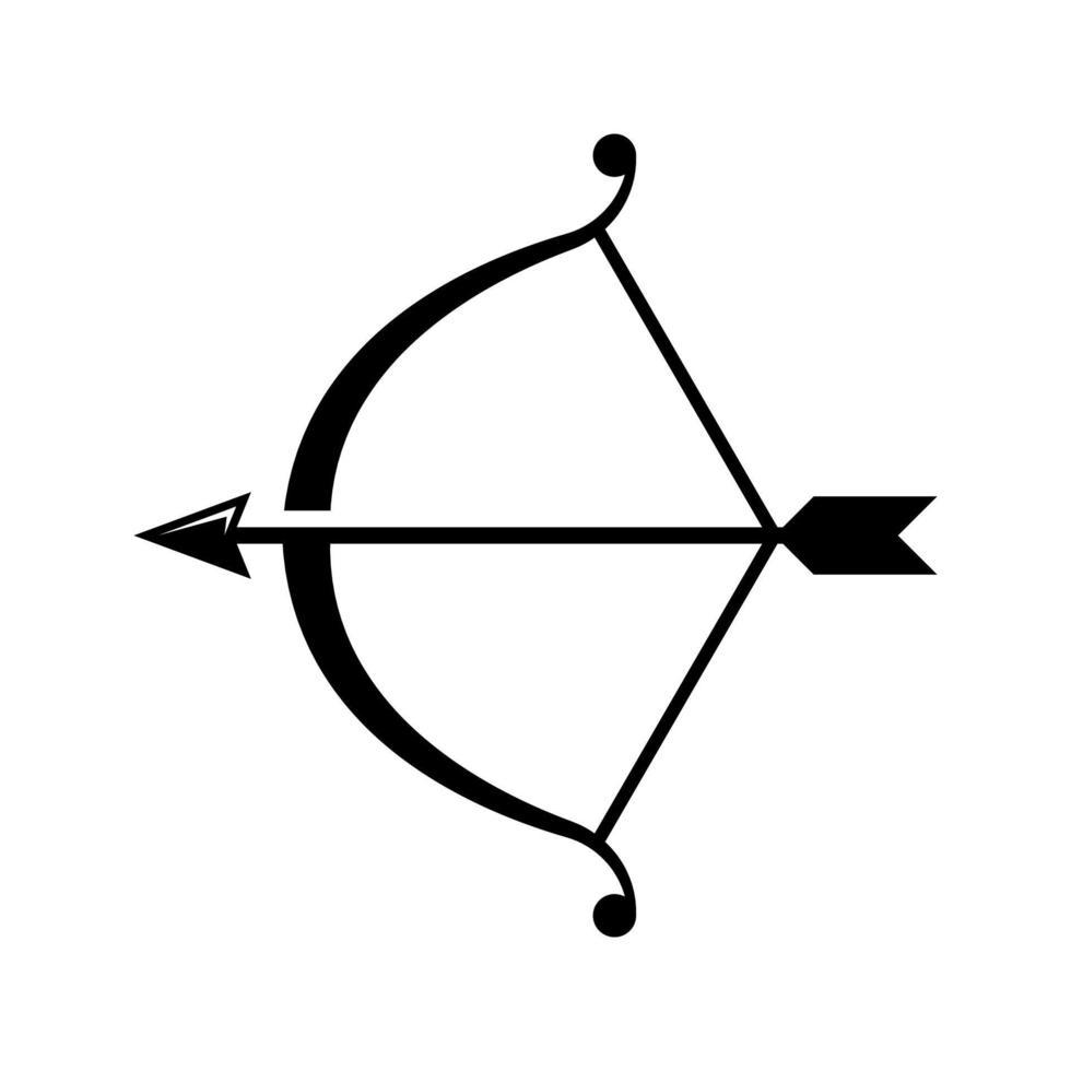 bow arrow vector icon