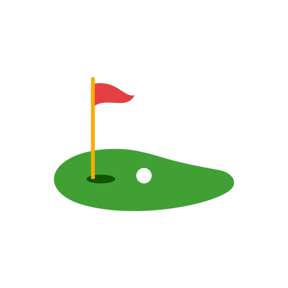 icono de vector de golf