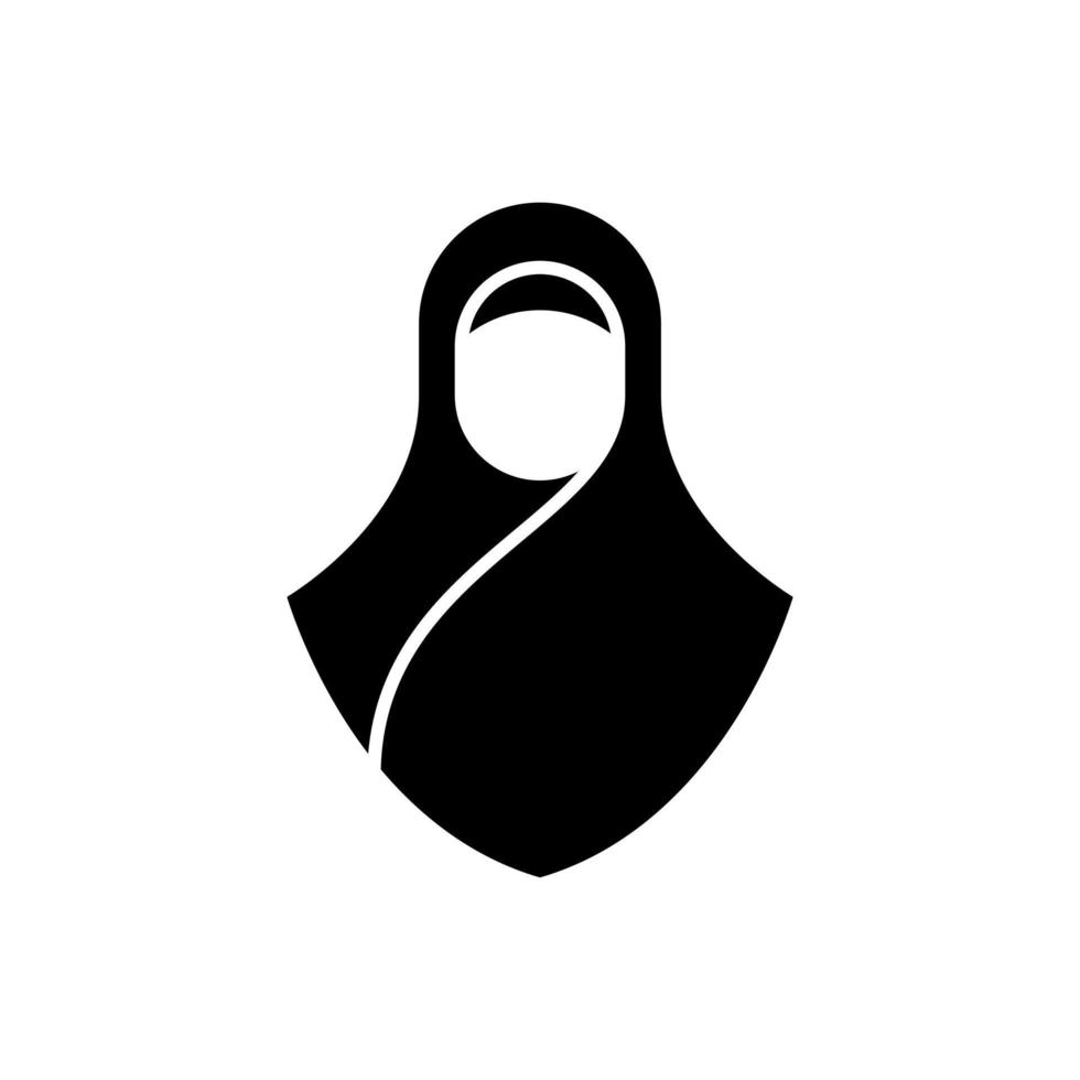 icono de vector de hiyab