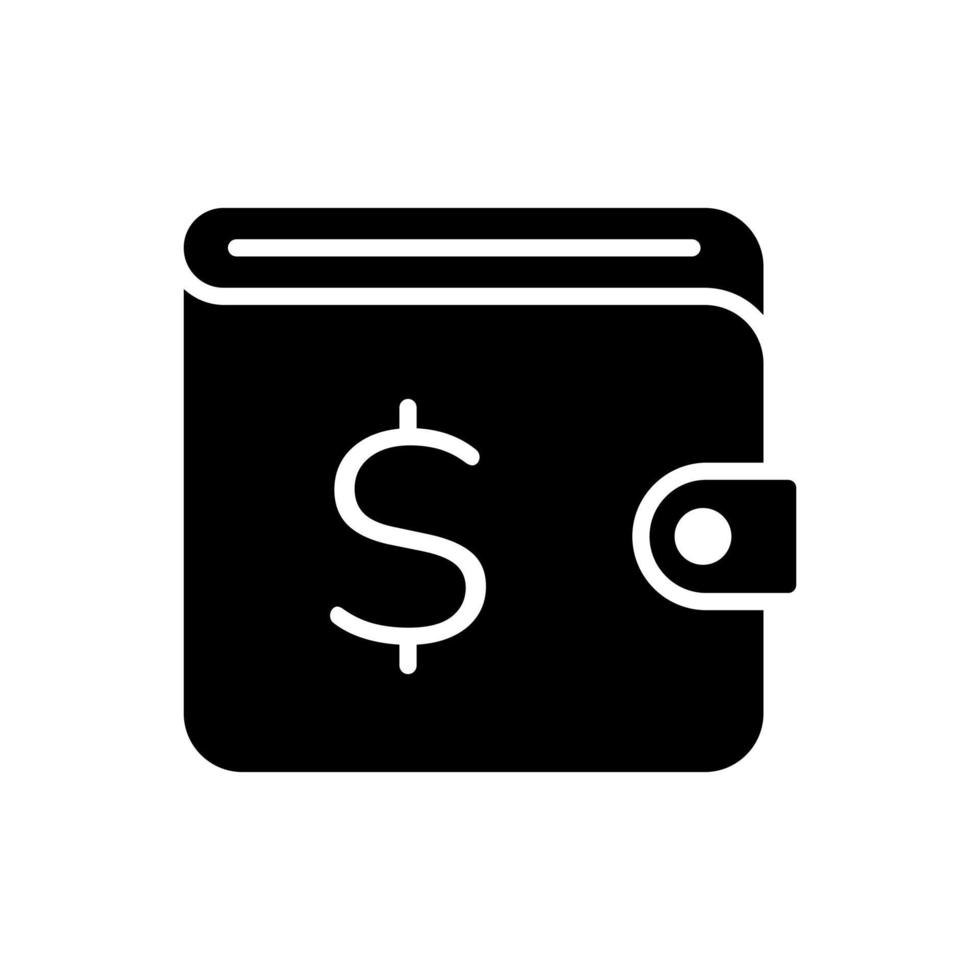 dollar wallet vector icon