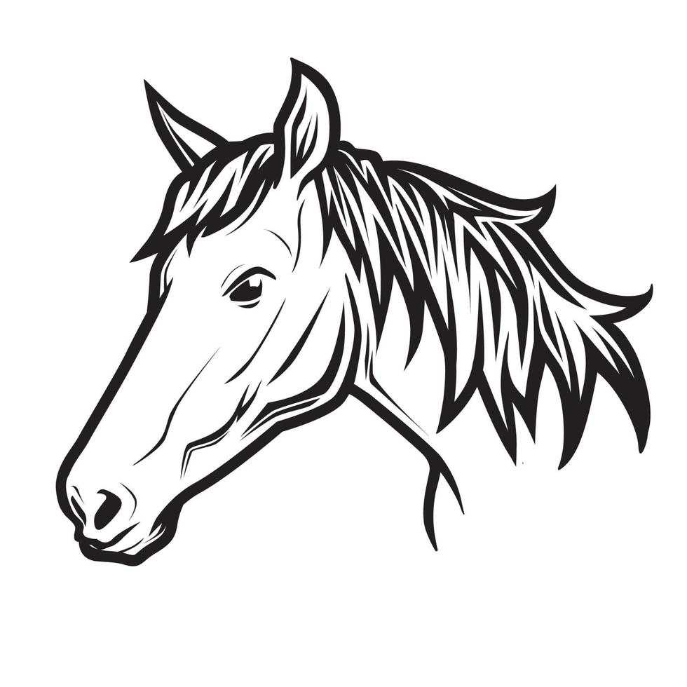 Head Horse Vector