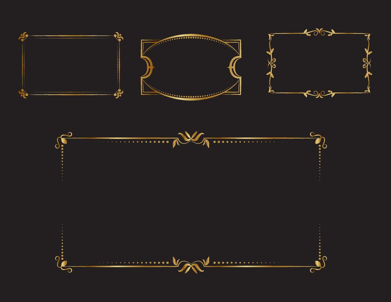 decoration vector classic border set