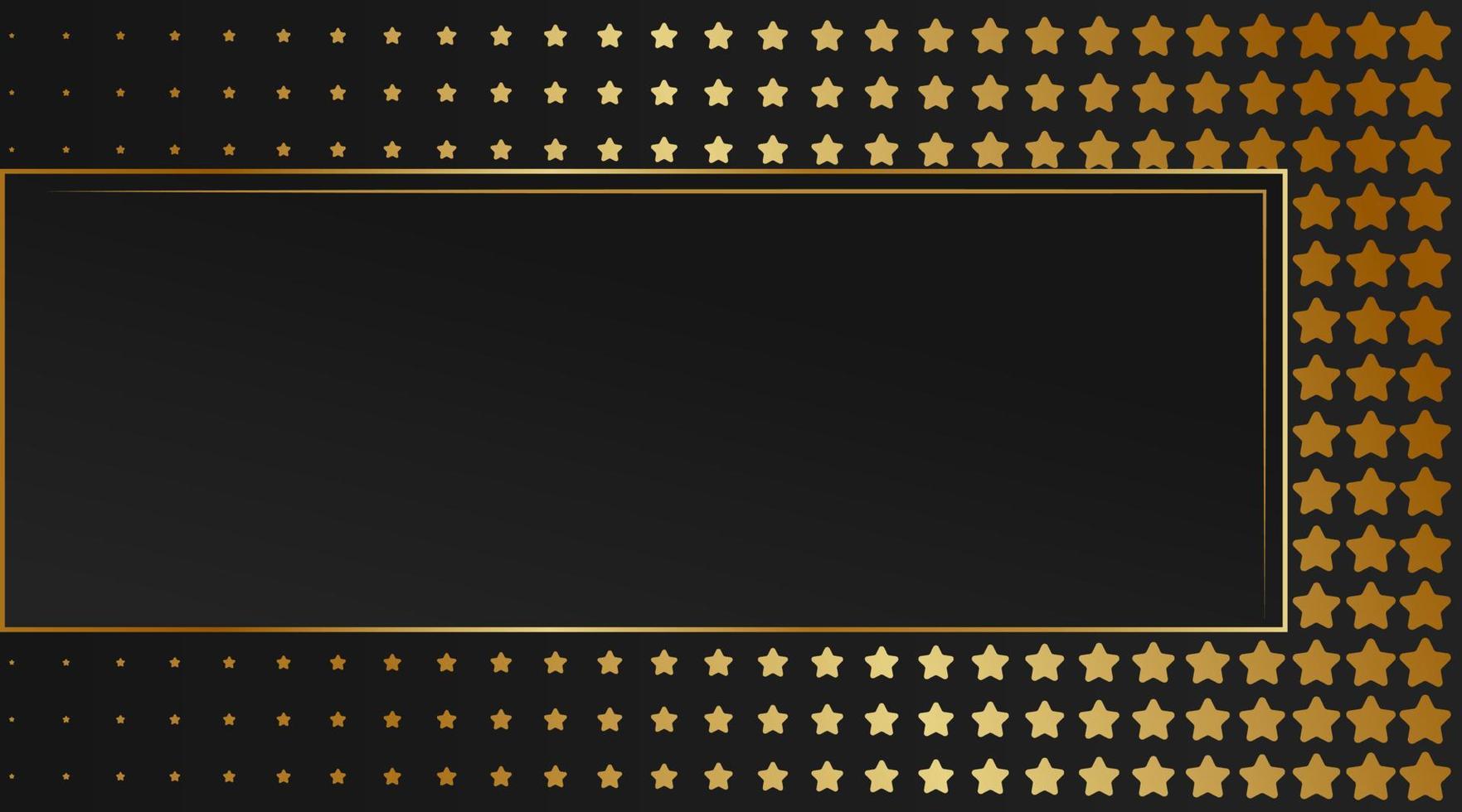 vector background, golden star on dark