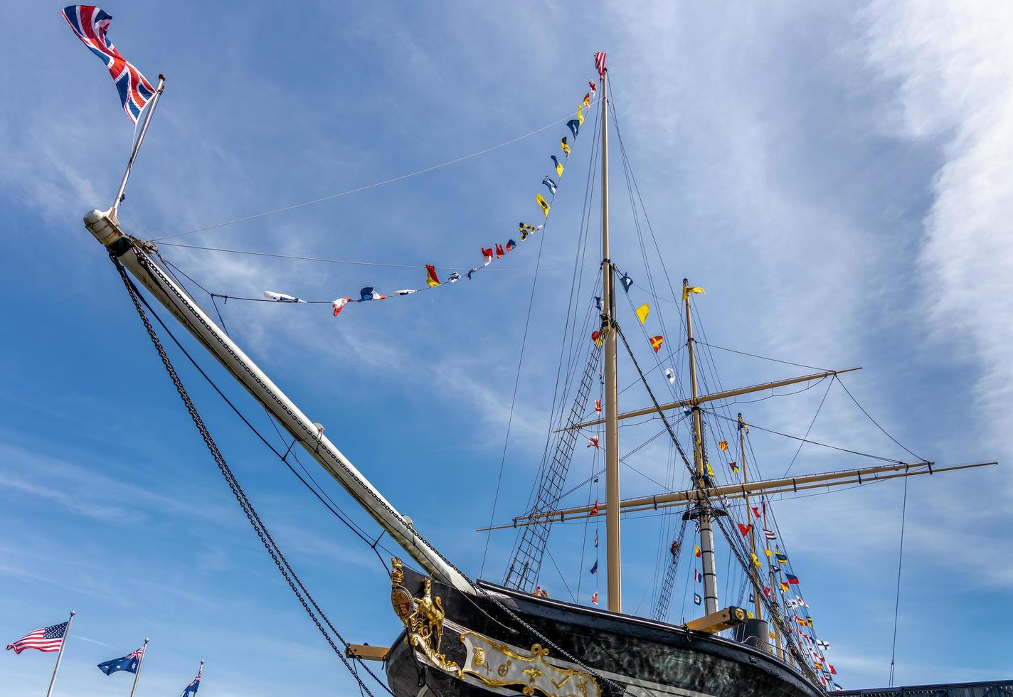 BRISTOL, UK, 2019. View of the SS Great Britain in dry dock photo