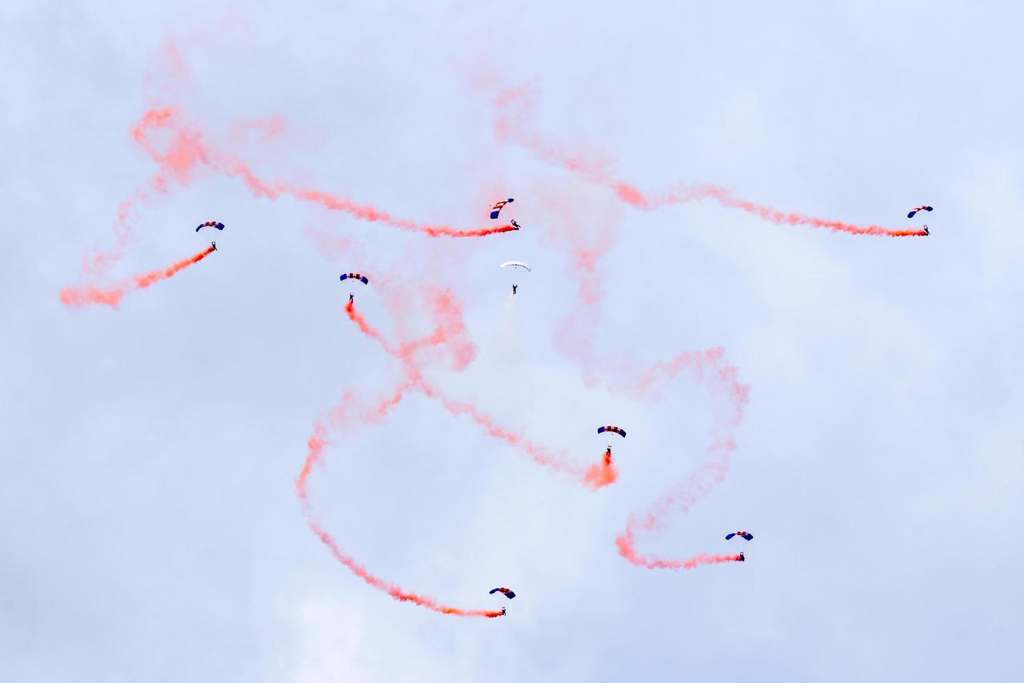 Shoreham-by-sea, West Sussex, Reino Unido, 2014. raf falcons display team foto