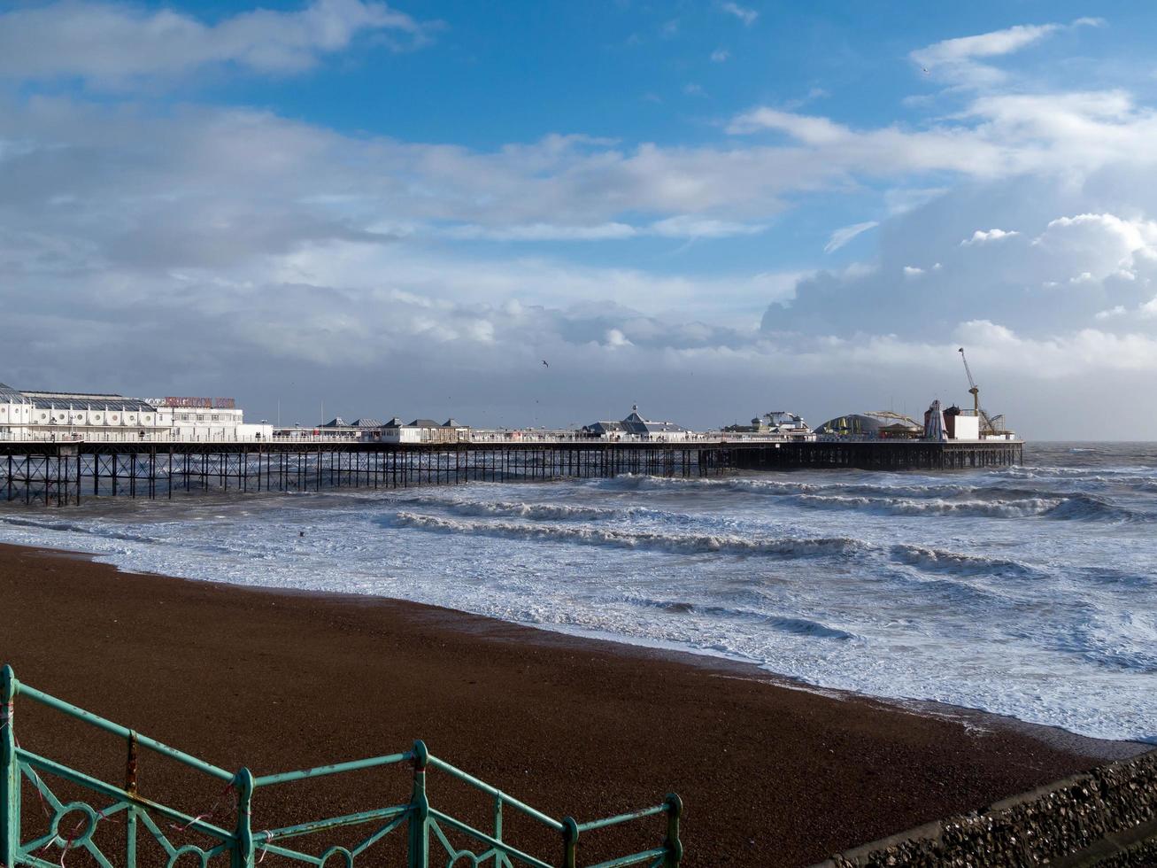 BRIGHTON, SUSSEX, UK, 2014.  Brighton after the storm photo