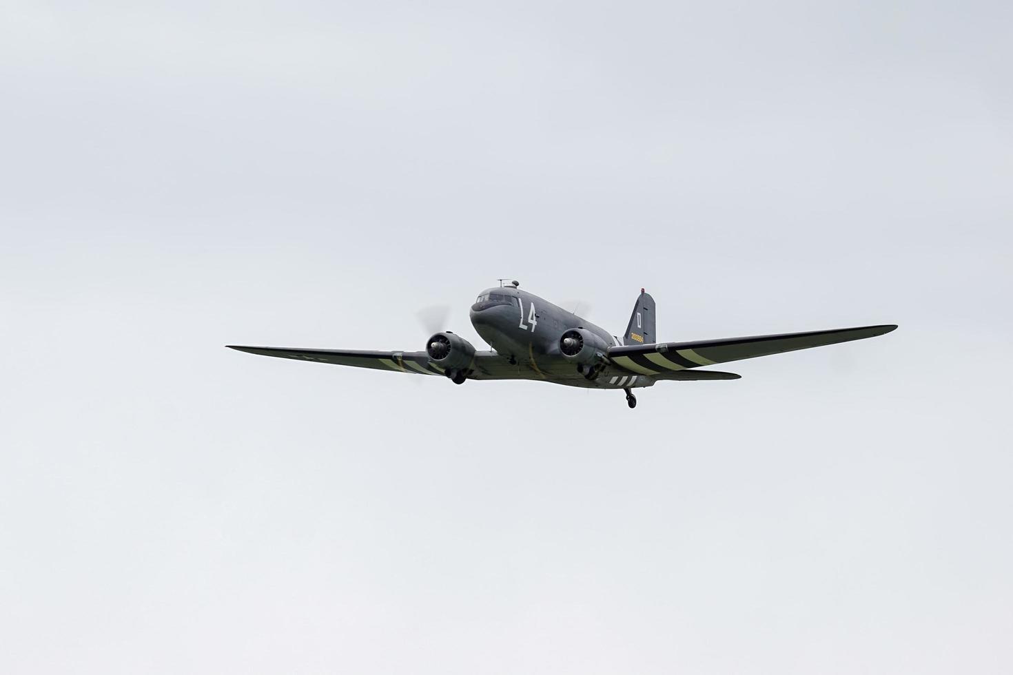 Shoreham-by-sea, West Sussex, Reino Unido, 2014. douglas c-47a skytrain n147dc foto