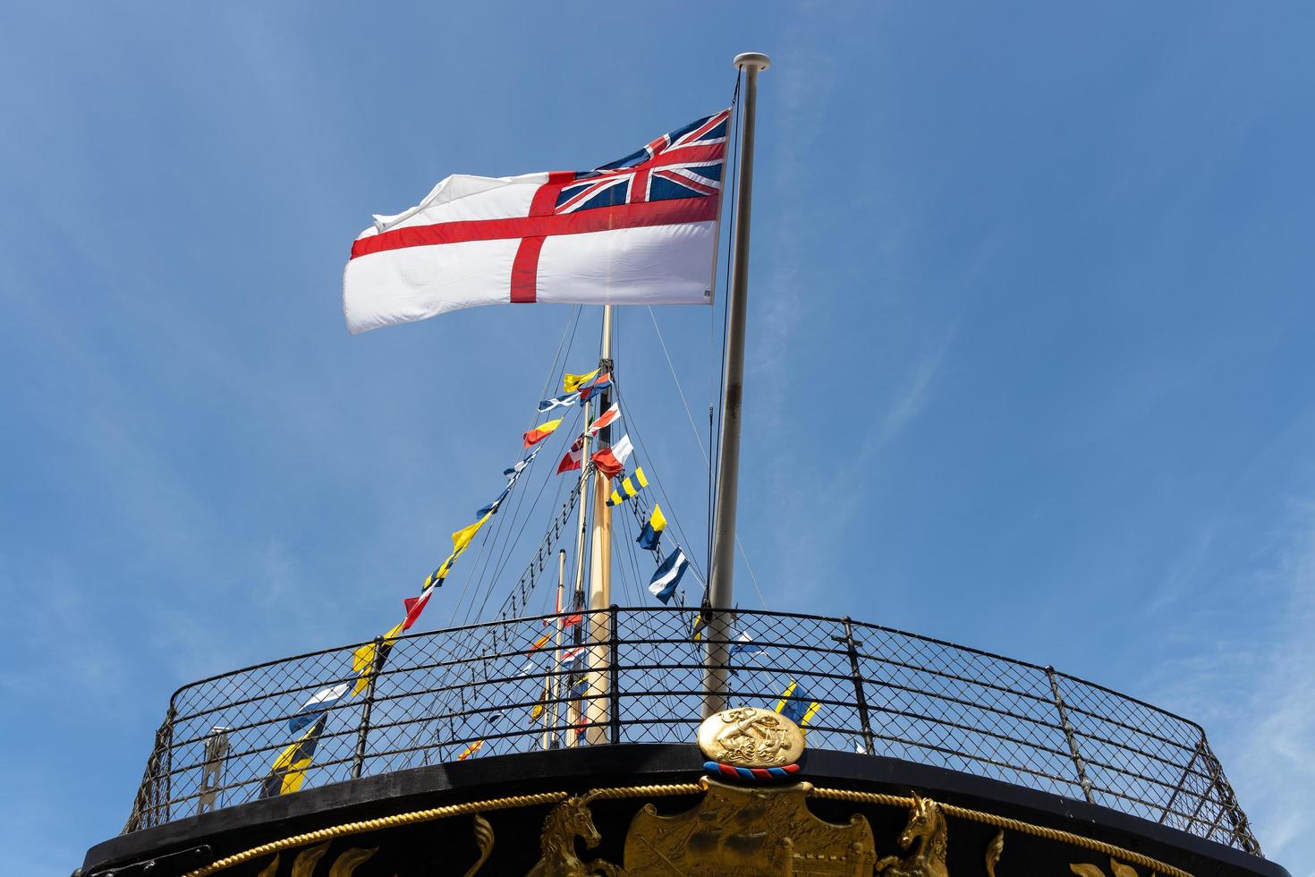 BRISTOL, UK, 2019. View of the SS Great Britain in dry dock photo