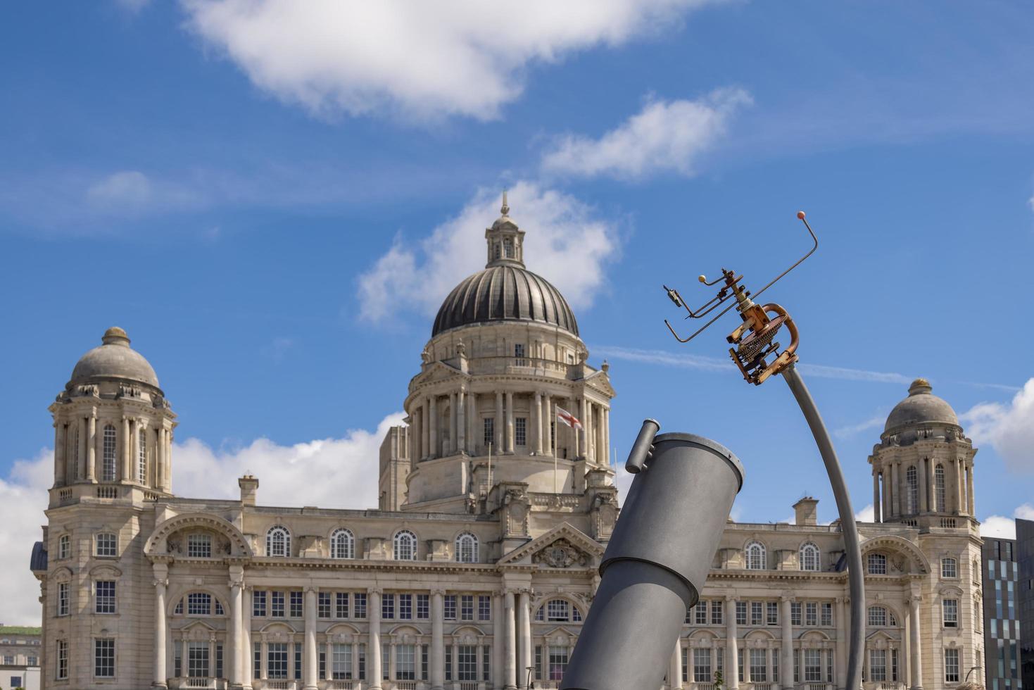LIVERPOOL, UK, 2021. Heaven and Earth monument dedicated to Jeremiah Horrocks photo