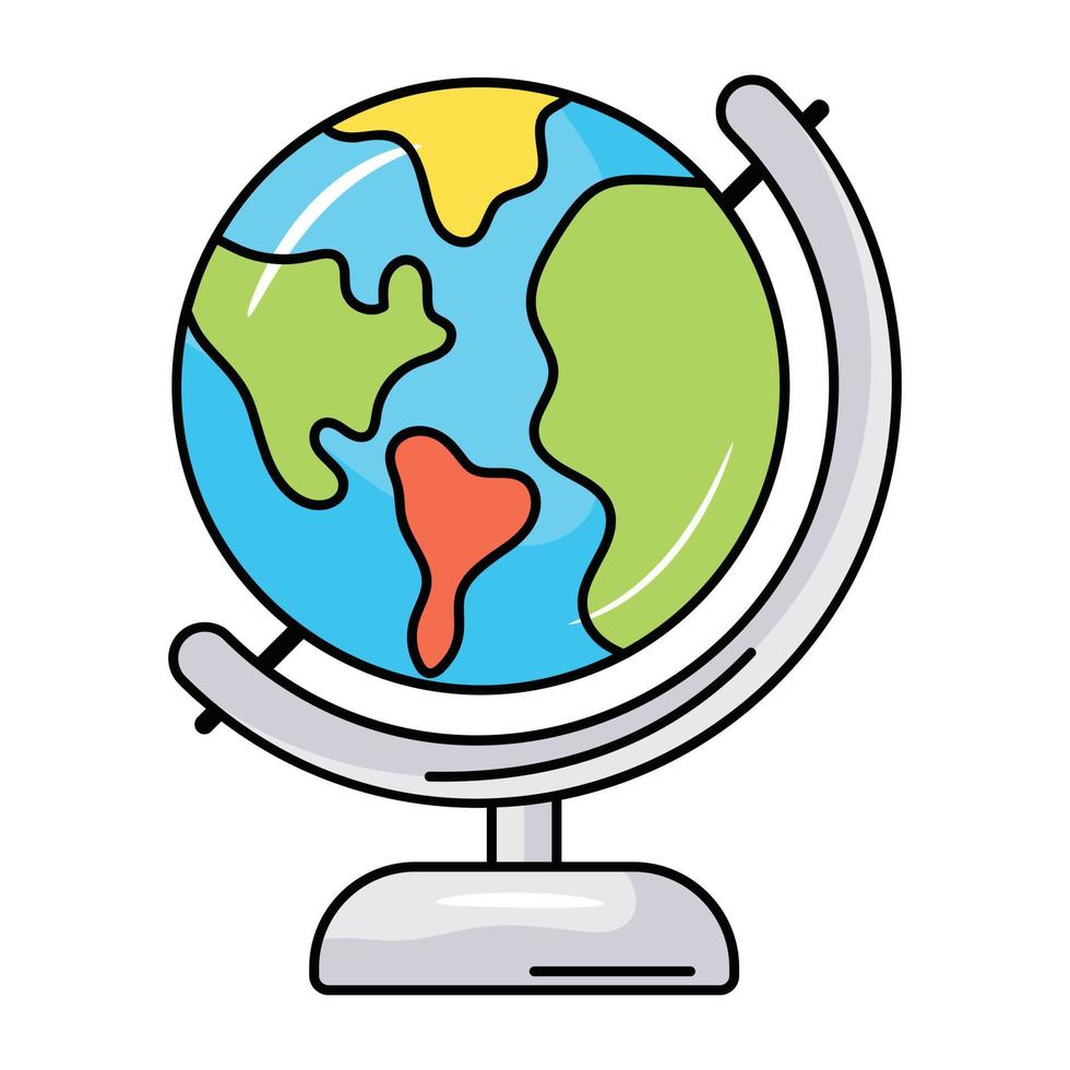 Check this flat icon of table globe vector