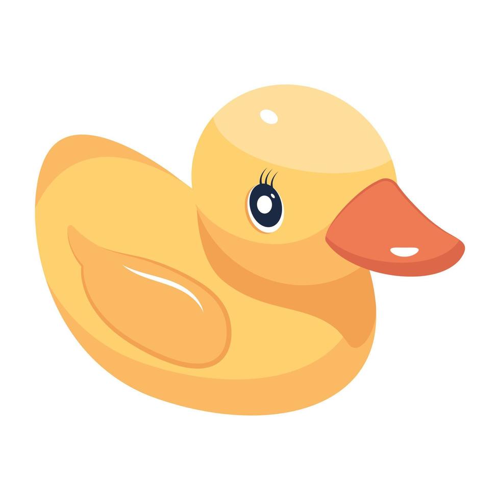 Download this cute isometric icon of duck vector