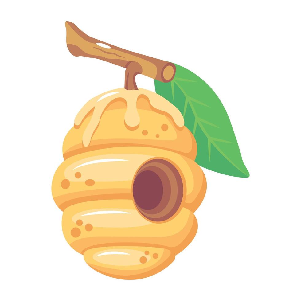 A well-designed isometric icon of beehive vector