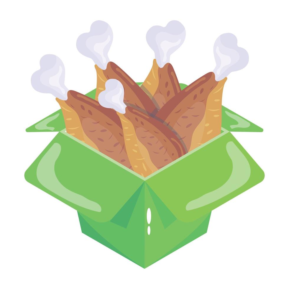 Get hold of this isometric icon of drumsticks vector