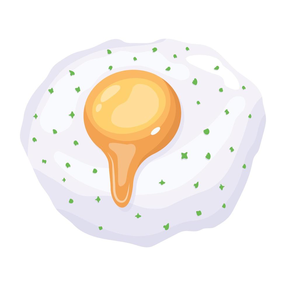 Check out isometric icon design of fried egg vector