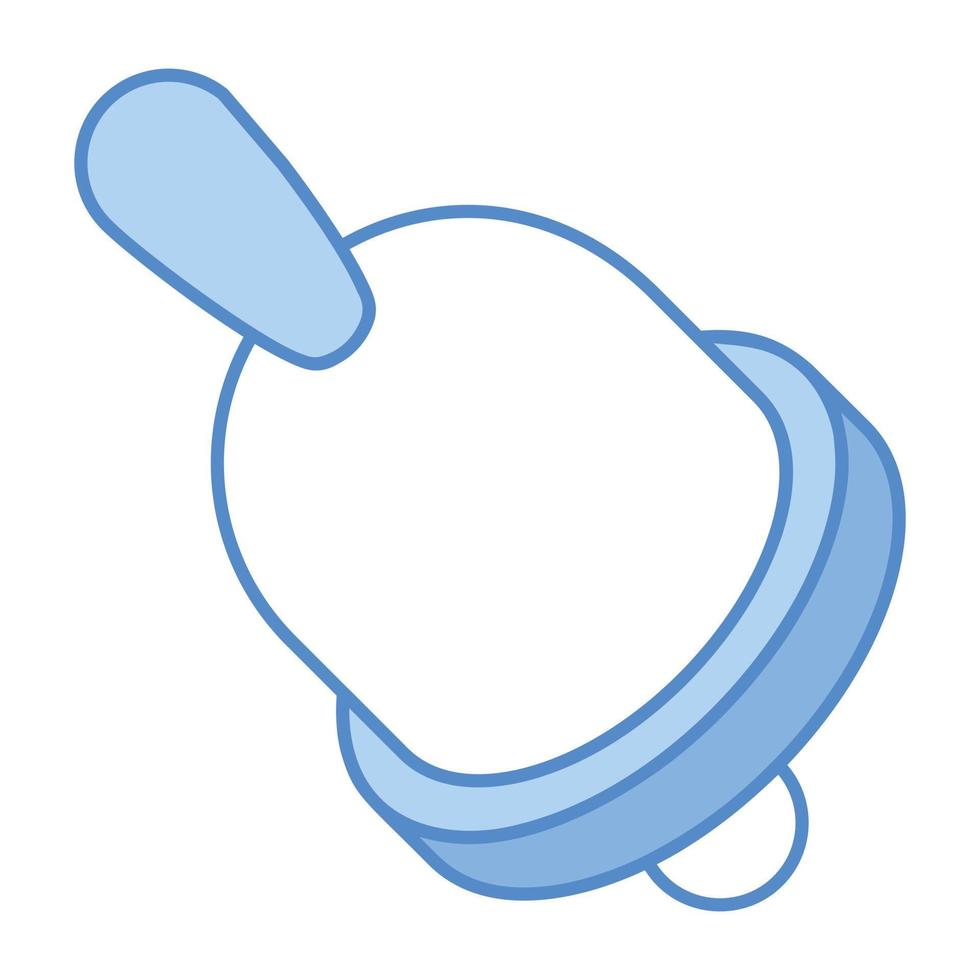 A trendy isometric icon of handbell vector