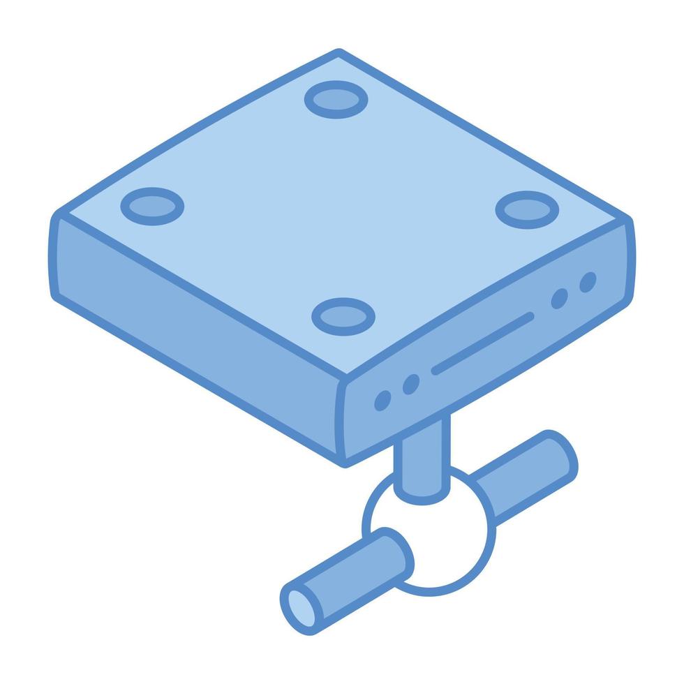 An isometric icon of shared network drive 7127926 Vector Art at Vecteezy
