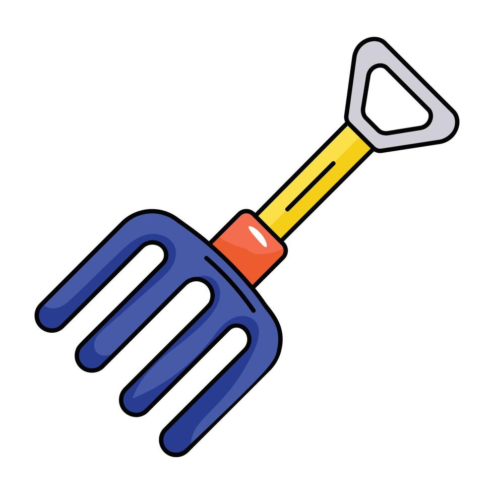A handy flat icon of gardening fork vector