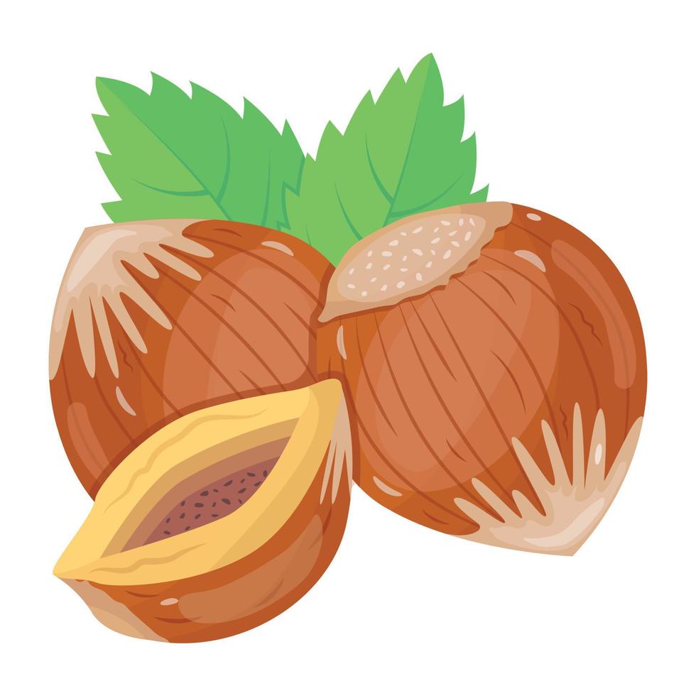 Grab this amazing isometric icon of chestnuts vector
