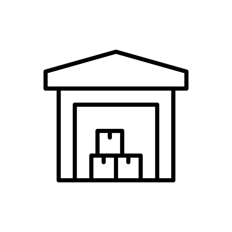 warehouse vector icon