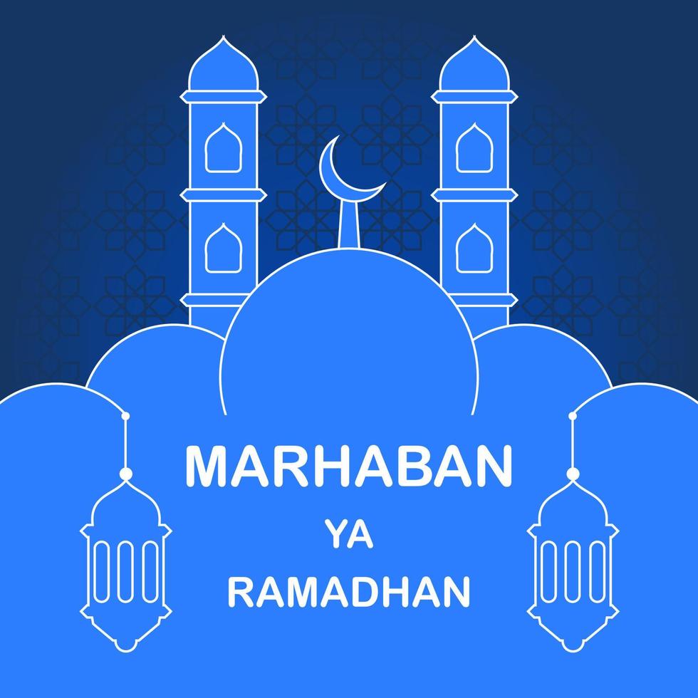 Illustration vector graphic cartoon character of ramadan kareem