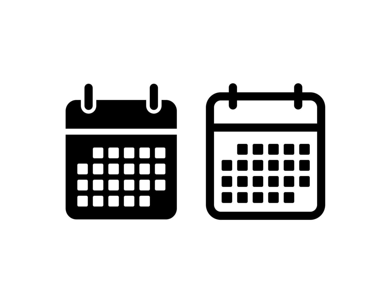 icono de vector de calendario