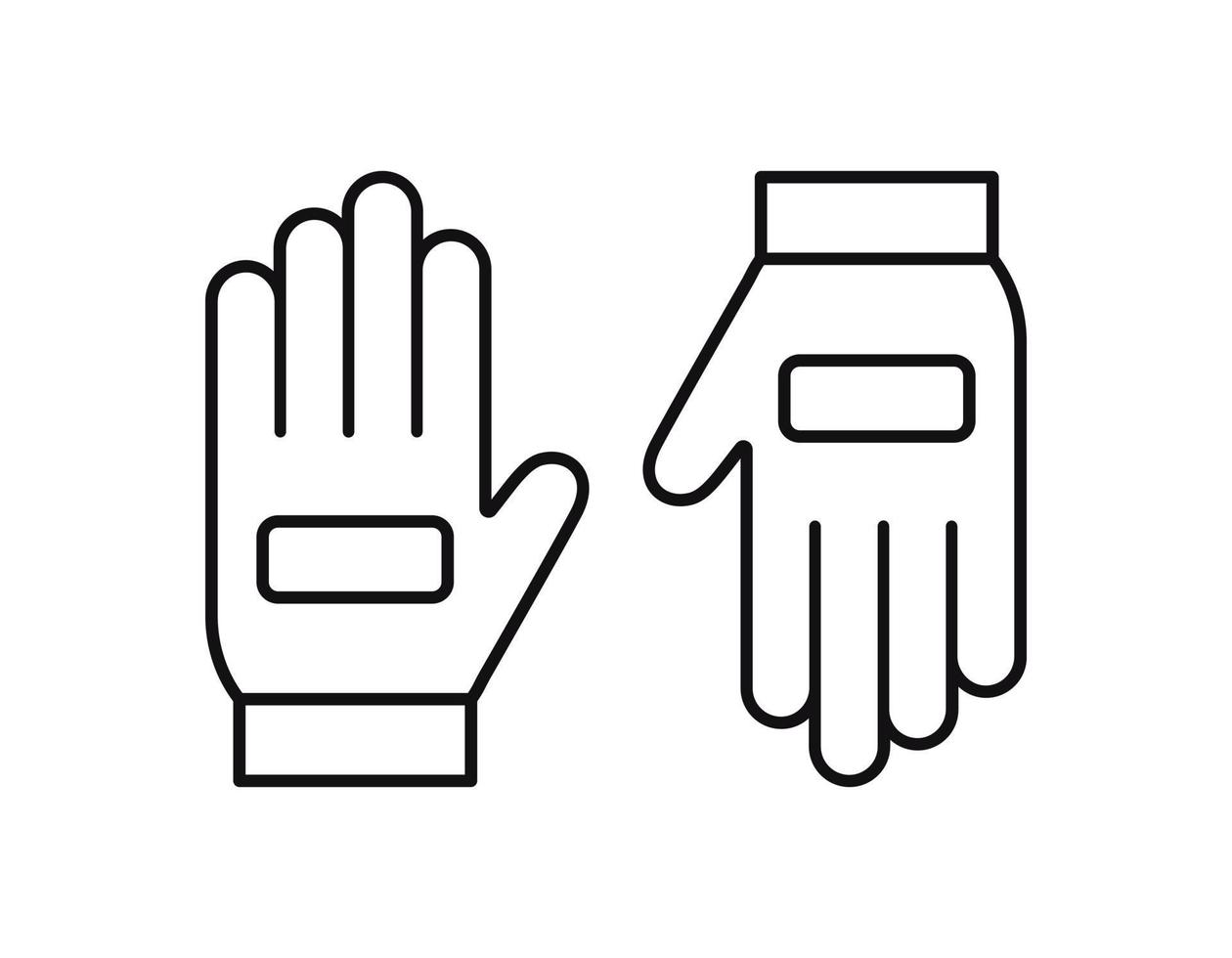 gloves vector icon