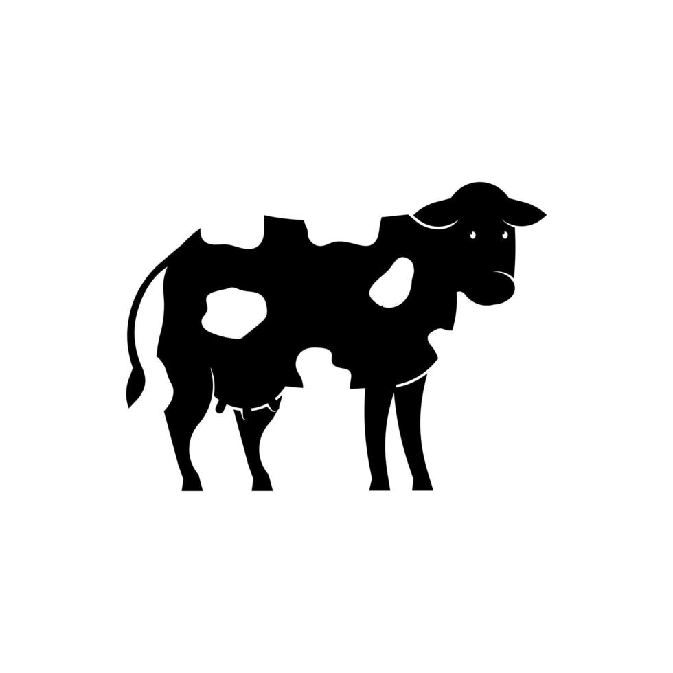 icono de vector de vaca