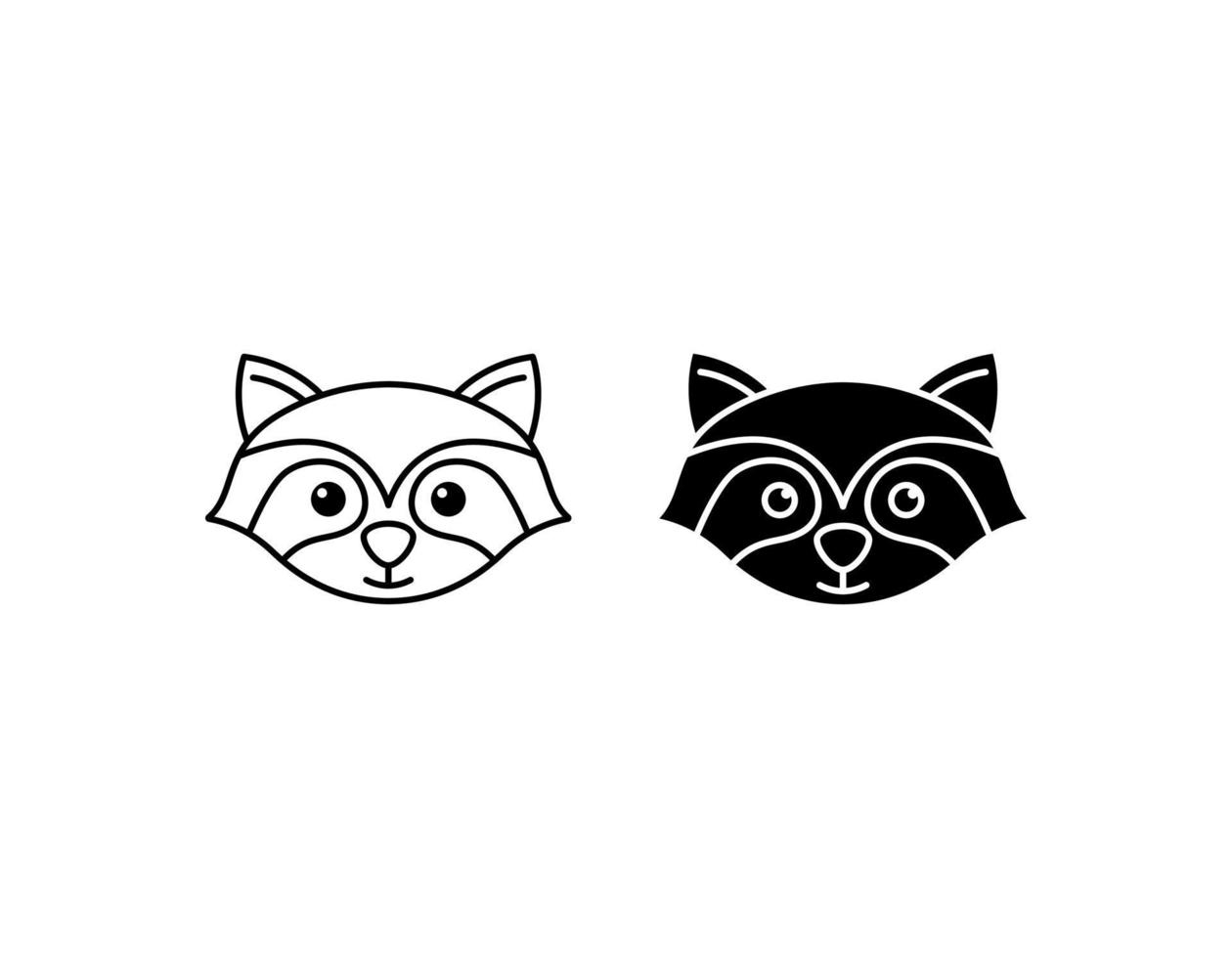 racoon vector icon