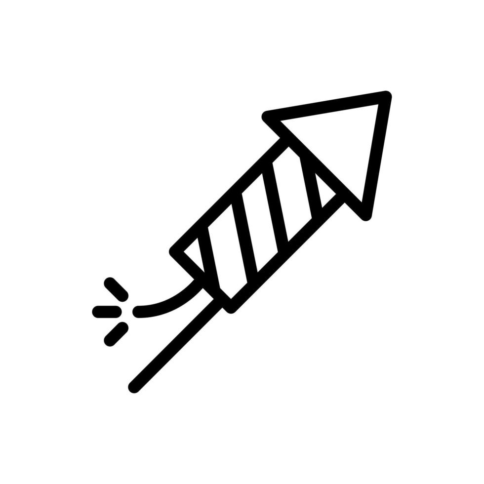 fireworks rocket vector icon