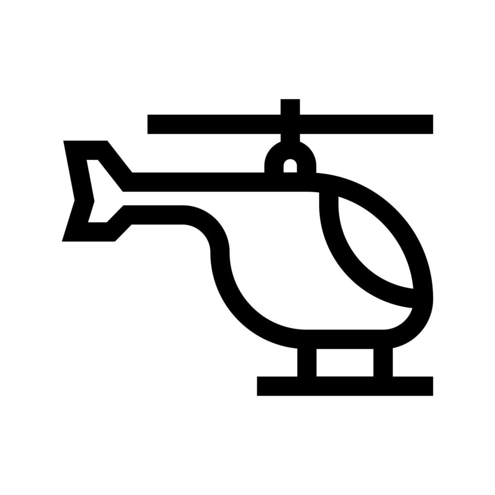 helicopter vector icon