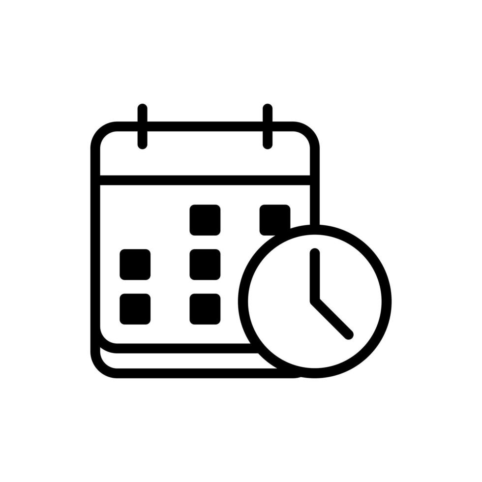 business appointment calendar vector icon