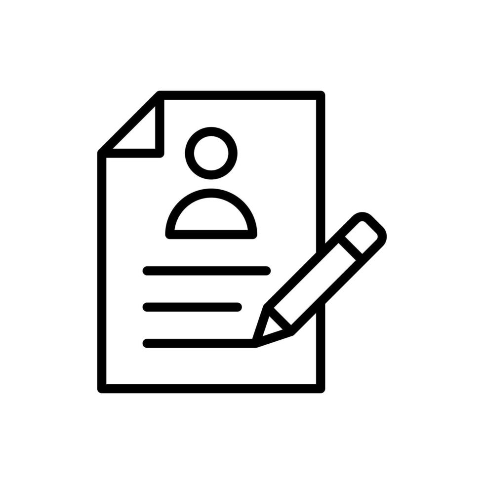 icono de vector de curriculum vitae 7128341 Vector en Vecteezy