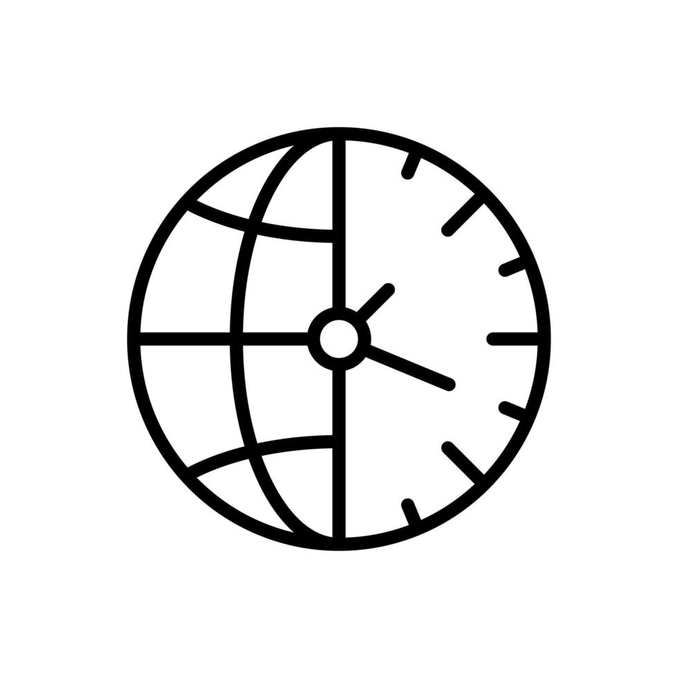 time zone vector icon