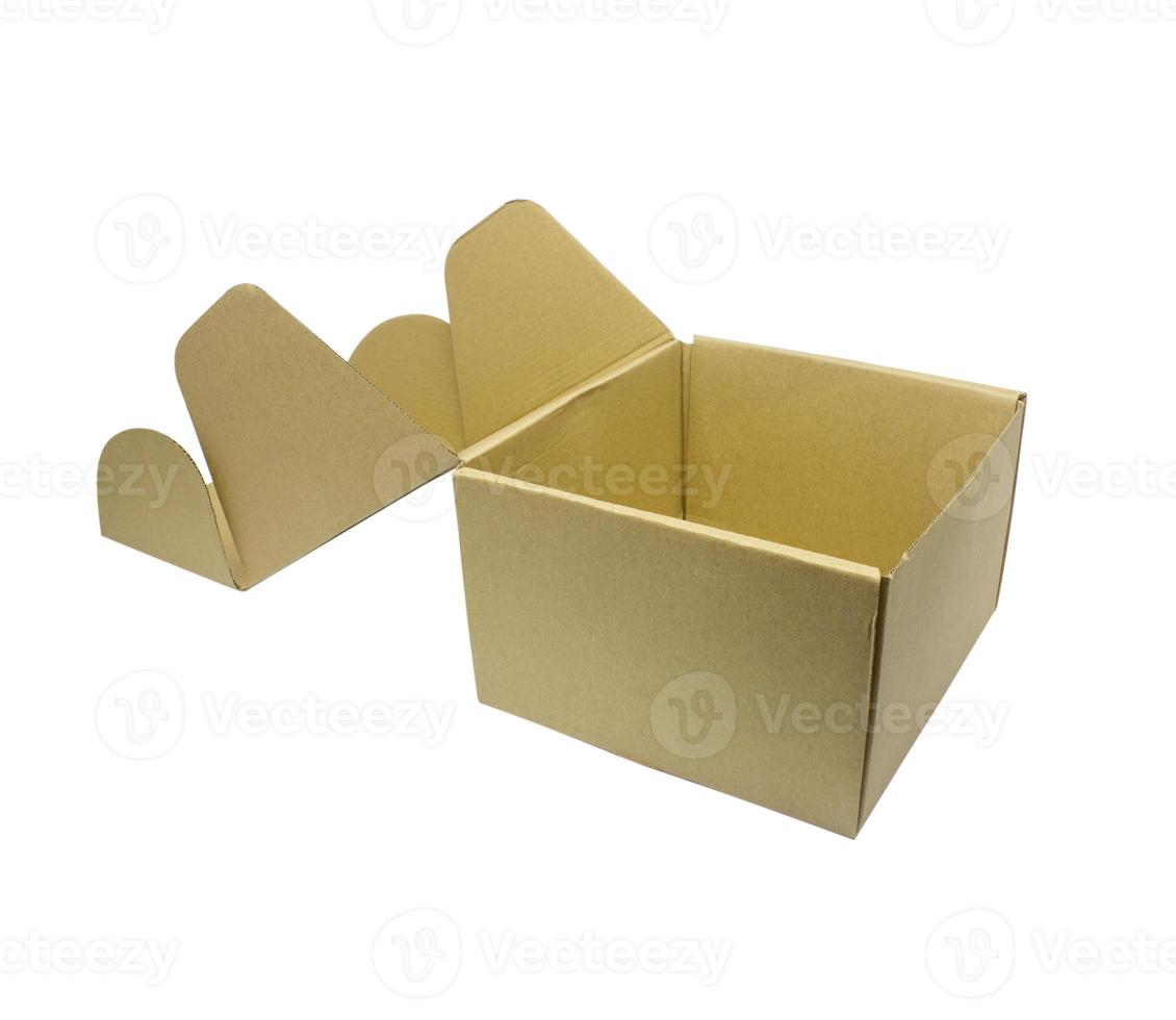 carton box isolated on white background photo