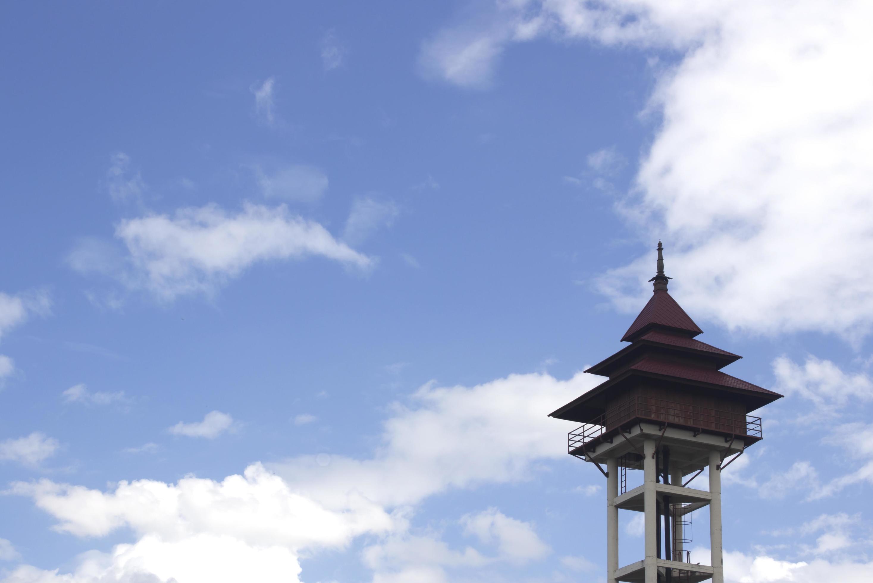 Water tank tower on sky background. 7128453 Stock Photo at Vecteezy