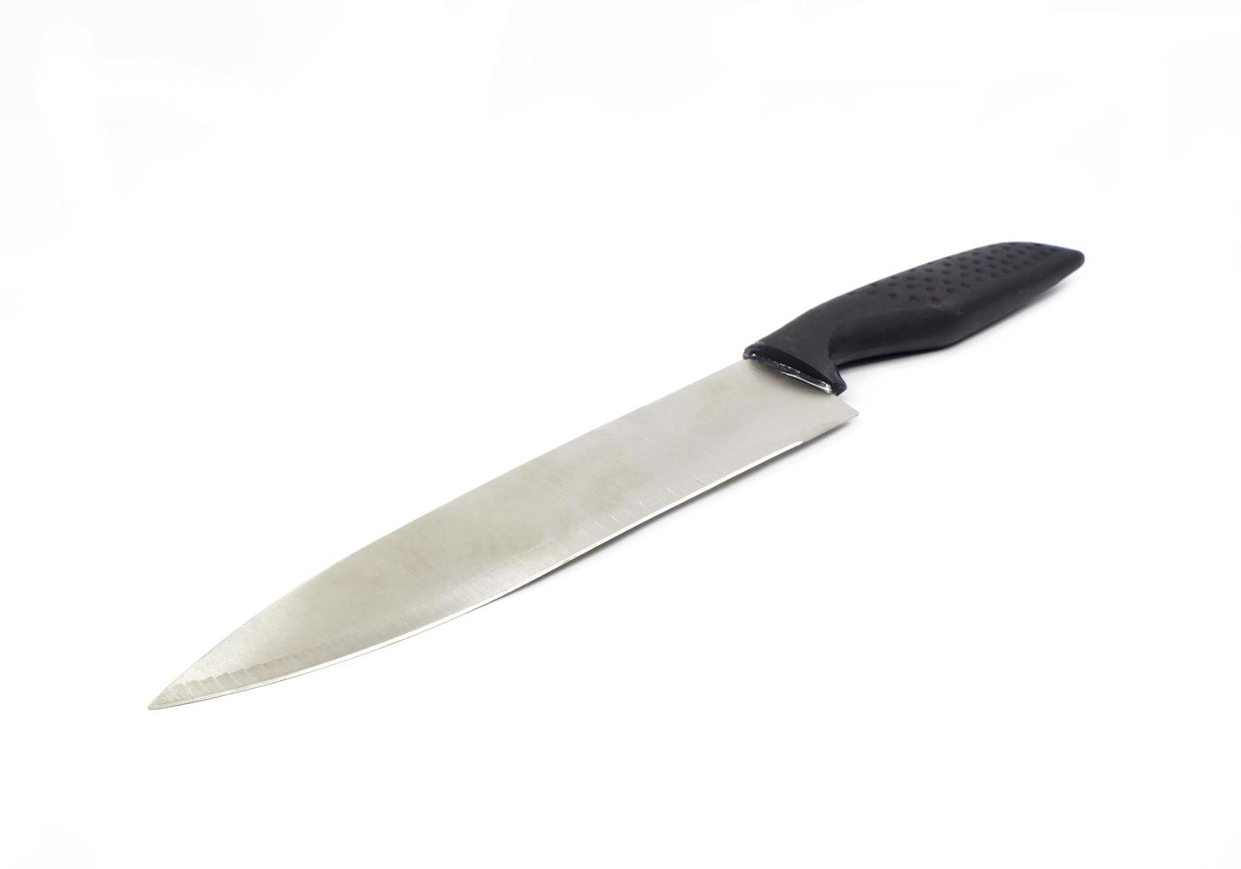 Kitchen knife on a white background photo