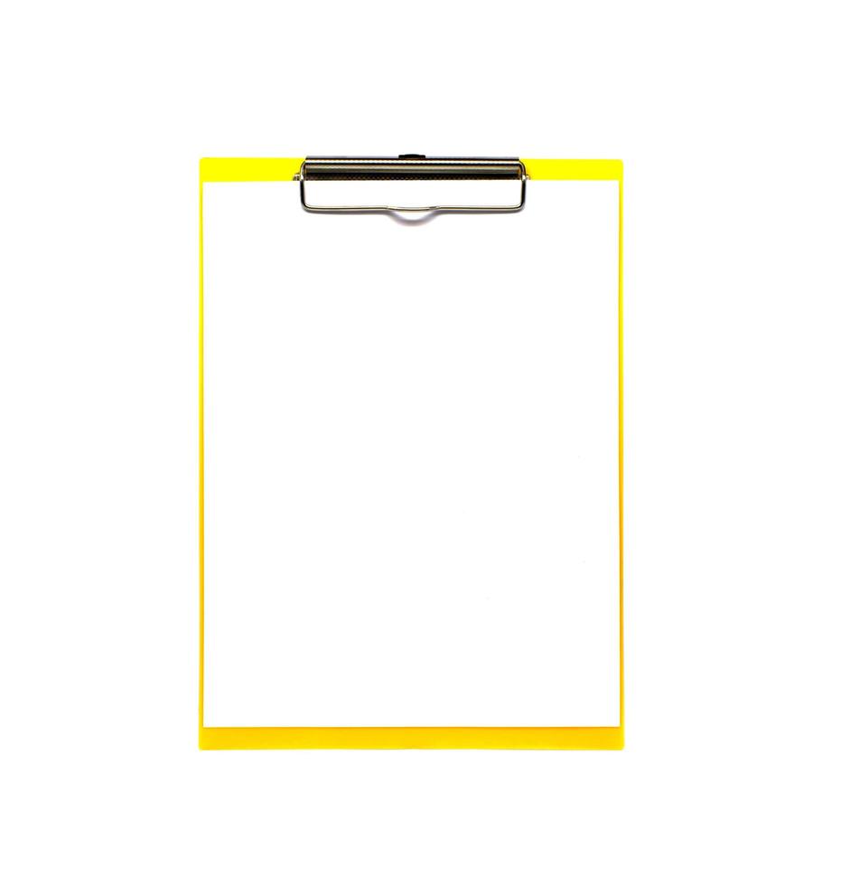 clipboard with white paper photo