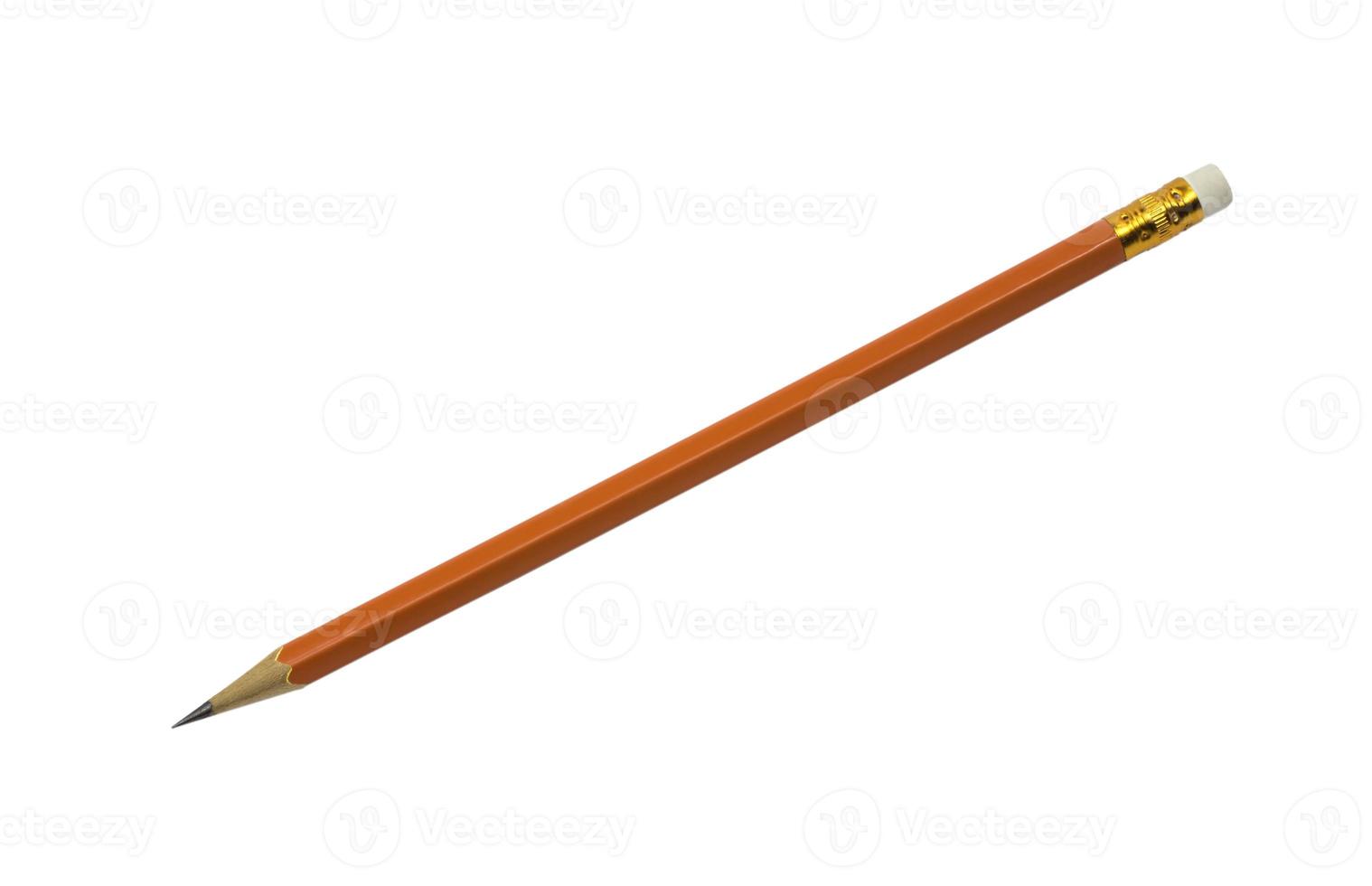 Pencil isolated on pure white background photo