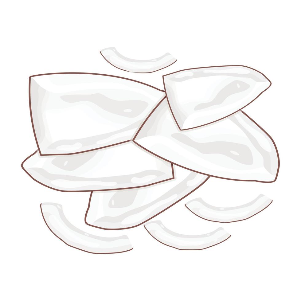 Check out isometric icon of dried coconut vector