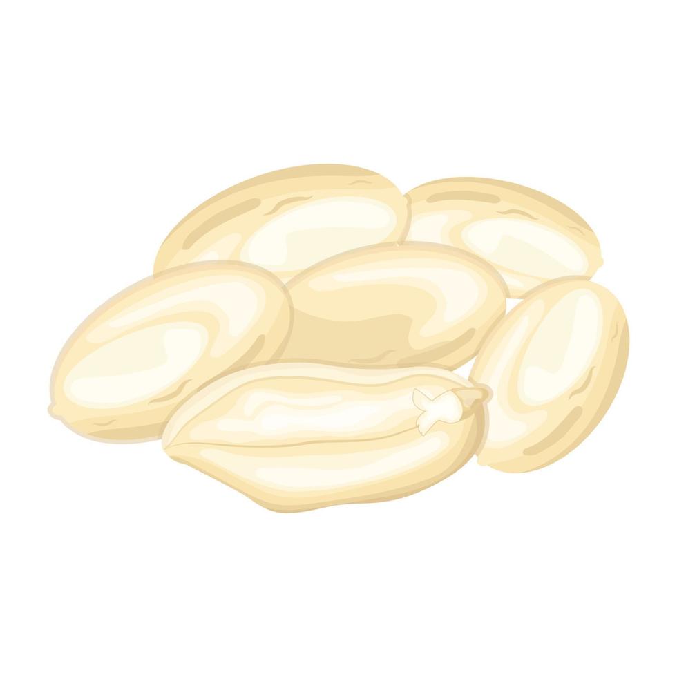 A customizable isometric icon of peanuts, dried fruit vector