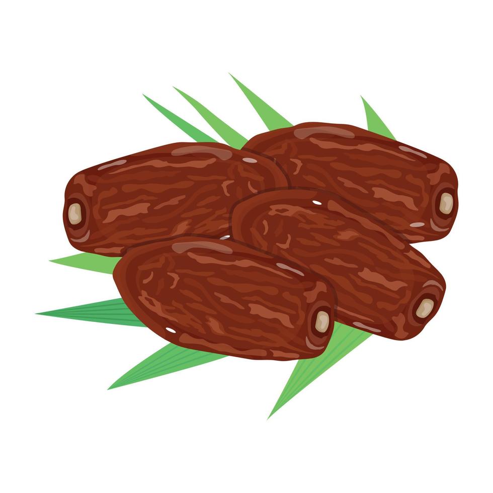 A well-designed isometric icon of dates vector