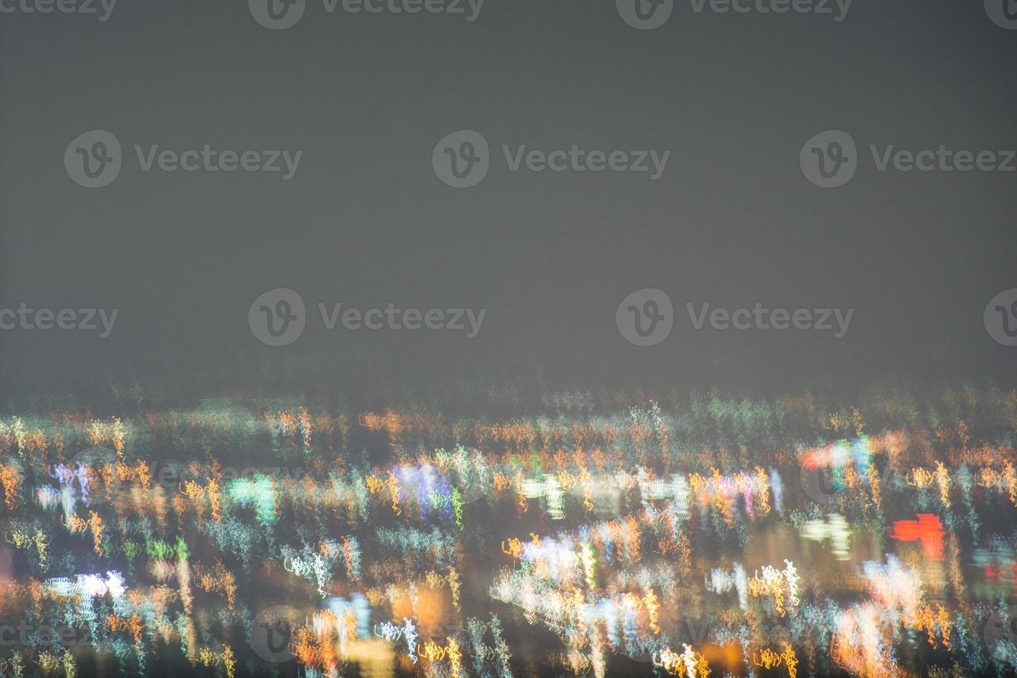 Abstract long exposure, experimental surreal photo, city and vehicle lights at night photo
