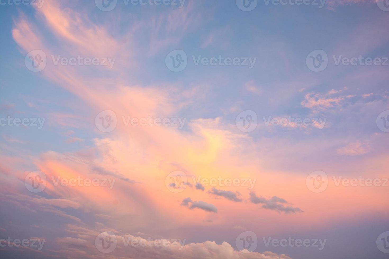 Clouds in blue sky in a clear day photo