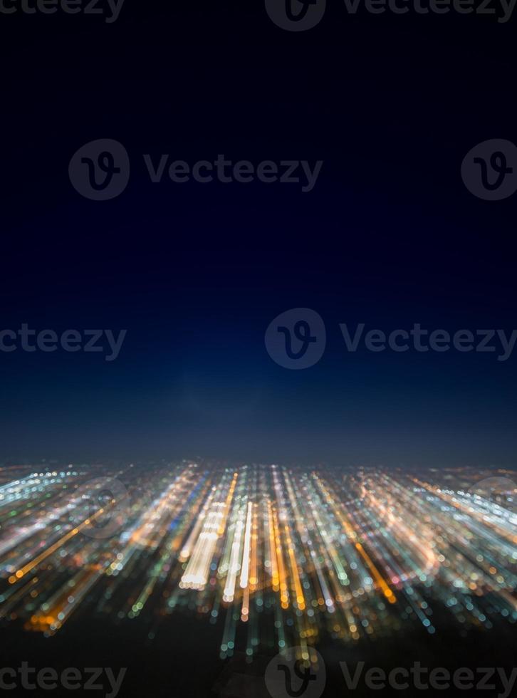 Abstract long exposure, experimental surreal photo, city and vehicle lights at night photo