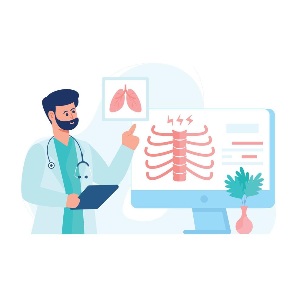 la ilustración plana de asesoramiento en línea es escalable vector