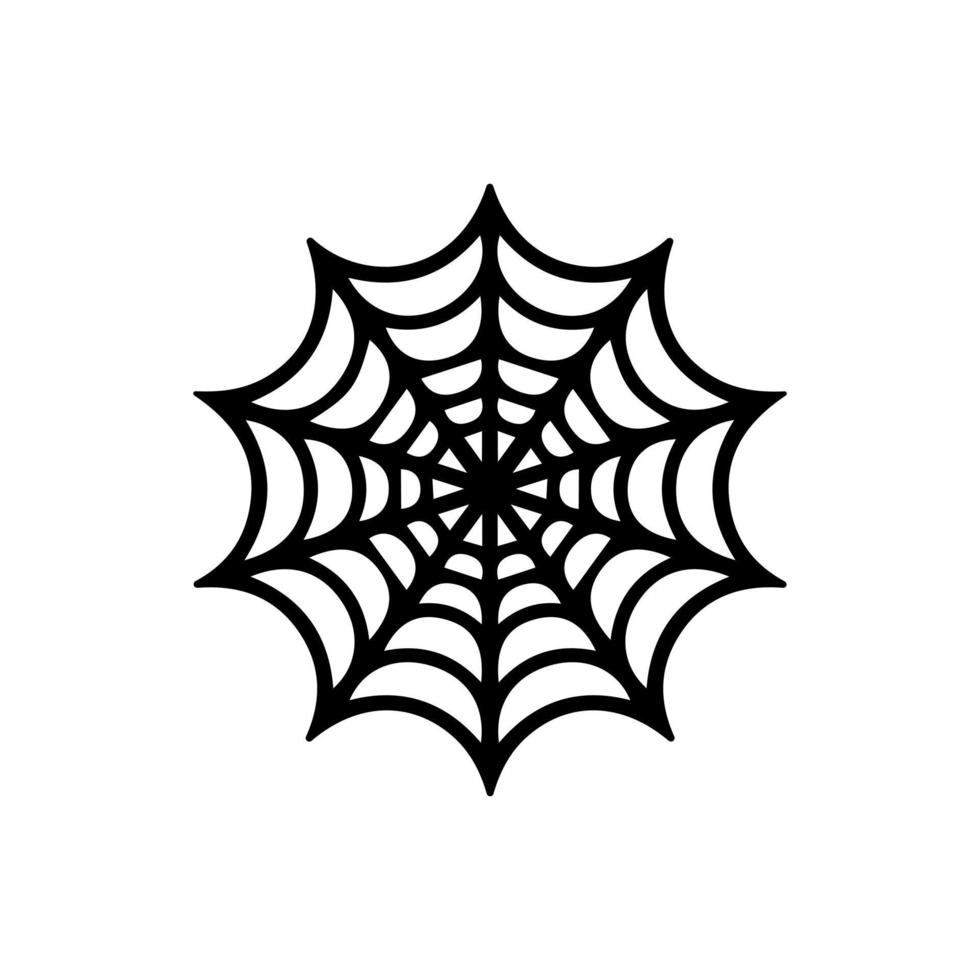 icono de tela de araña vector