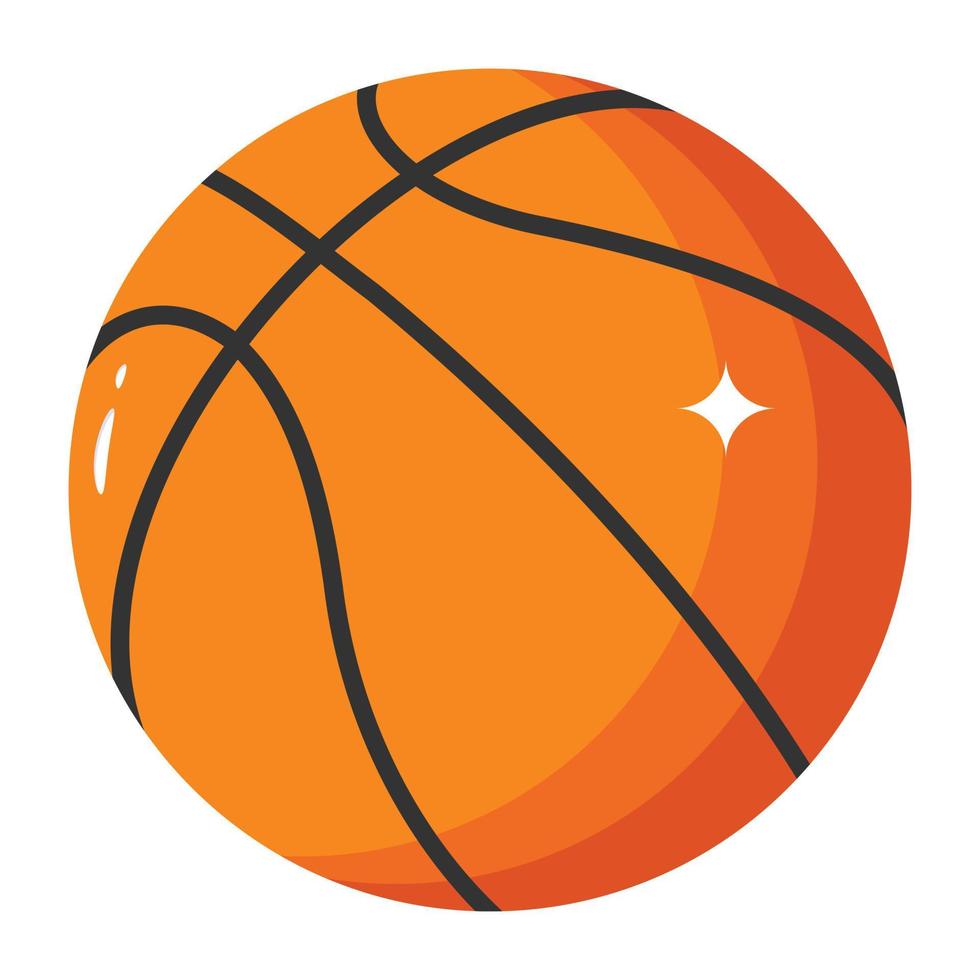 A customizable isometric icon of basketball vector