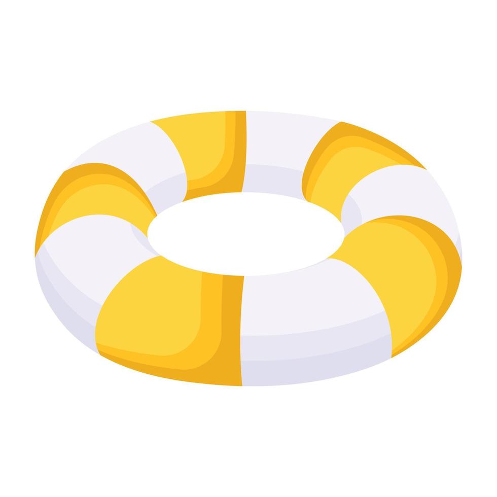 Have a look at this trendy isometric icon of lifebuoy vector