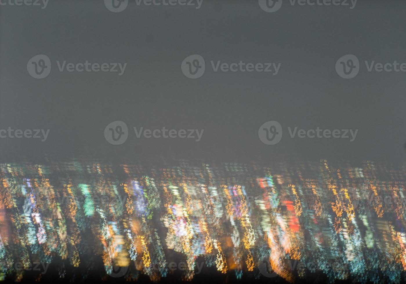 Abstract long exposure, experimental surreal photo, city and vehicle lights at night photo